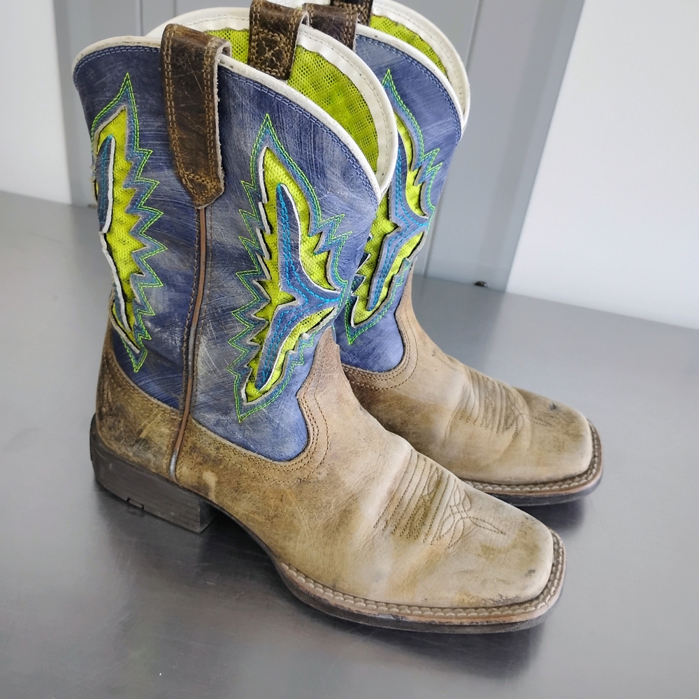 Ariat Kids Boots - Blue and Brown
